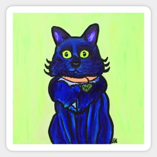 Limón Eyes - Blue Cat Sticker